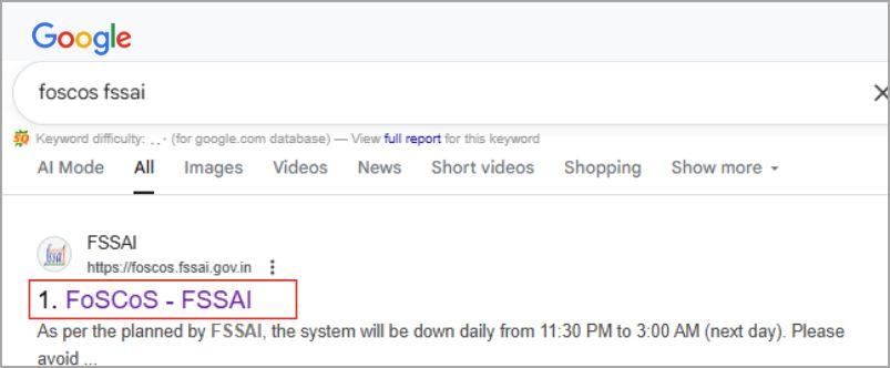 foscos fassai website on google